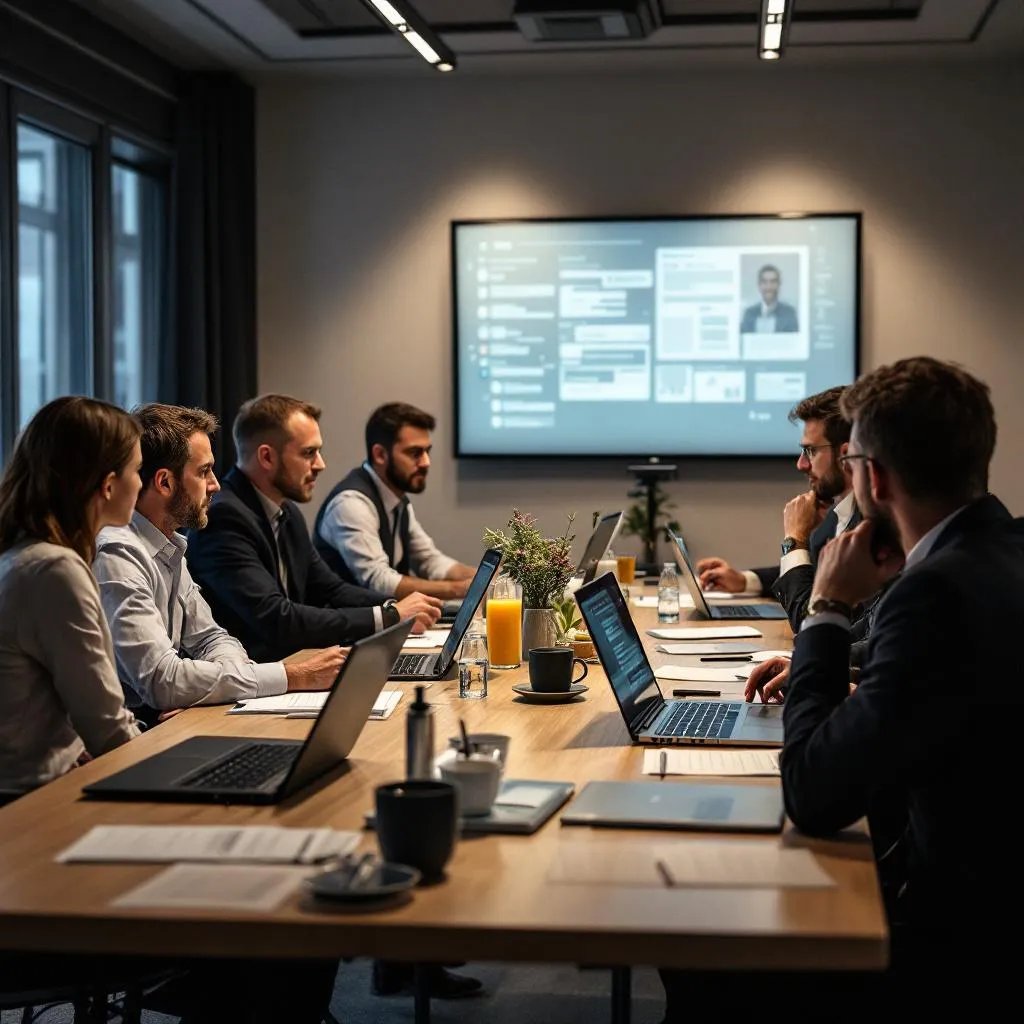 agence innotech IT en meeting